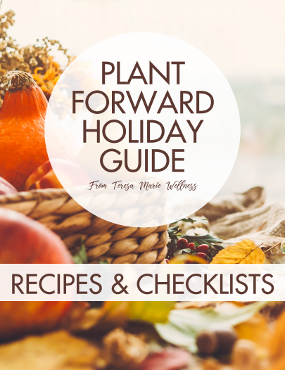 Plant Forward Holiday Recipe Guide Cover
