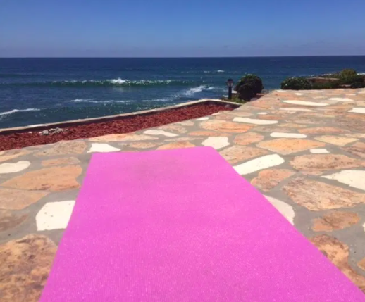 beach yoga mat