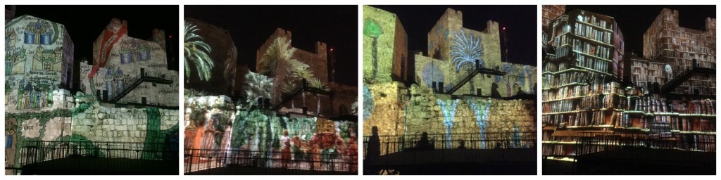 Traveling Through Israel light show